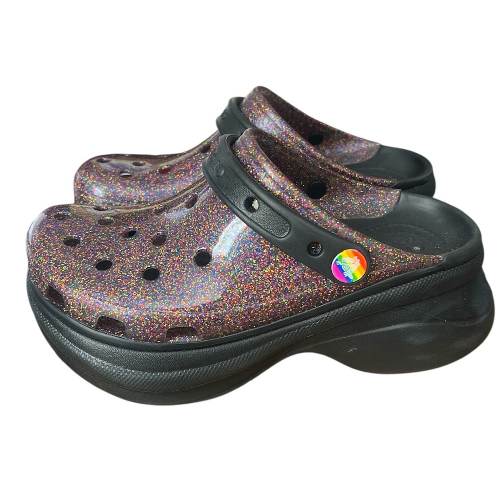 Crocs Pride Edition Translucent Glitter Platform Clog
